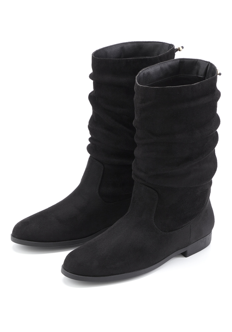 Bild: Stiefel von LASCANA: VEGAN. Obermaterial aus Microfaser. Futter aus Textil. Decksohle aus Lederimitat. Laufsohle aus Synthetik.