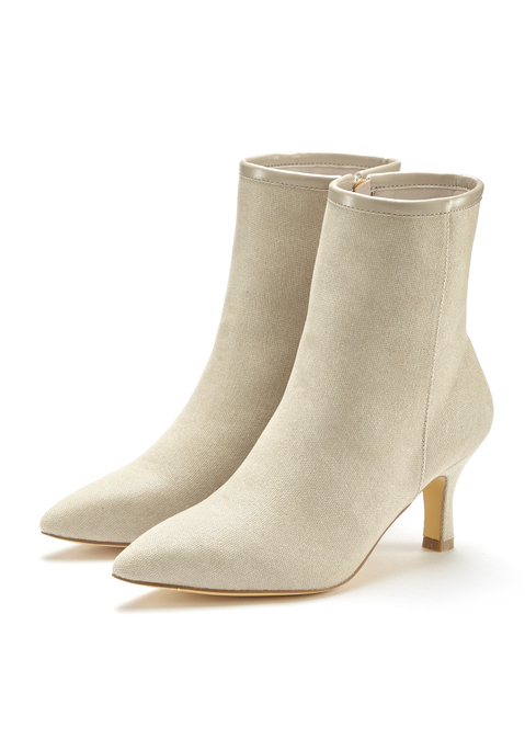 Bild: Stiefelette von LASCANA: Stiefelette in Denim-Optik VEGAN von LASCANA. Absatzhöhe ca. 7 cm. Obermaterial aus Lederimitat. Futter aus Textil. Decksohle aus Lederimitat. Laufsohle aus Synthetik.