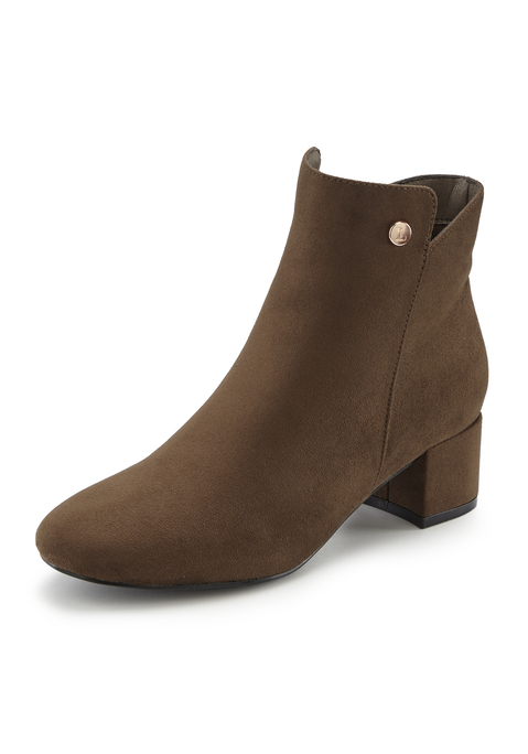 Bild: Stiefelette von LASCANA: Stiefelette VEGAN von LASCANA. Absatzhöhe ca. 5 cm. Obermaterial aus Microfaser. Futter und Decksohle aus Textil. Laufsohle aus Synthetik.
