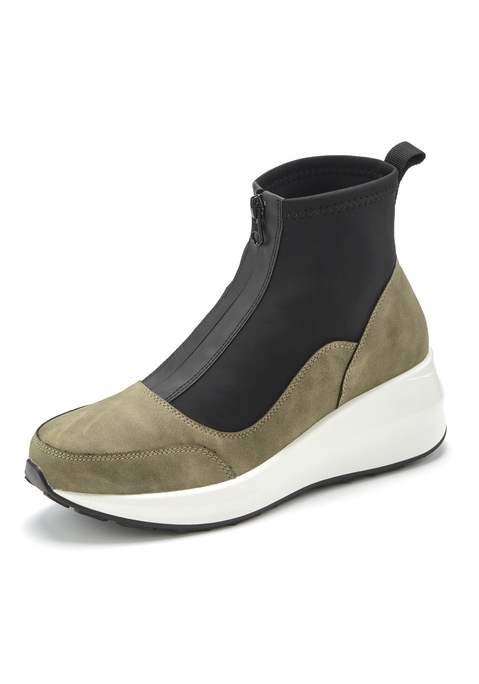 Bild: Stiefelette von LASCANA: VEGAN. Obermaterial aus Lederimitat und Nylon. Futter aus Textil. Decksohle aus Lederimitat. Laufsohle aus Synthetik.