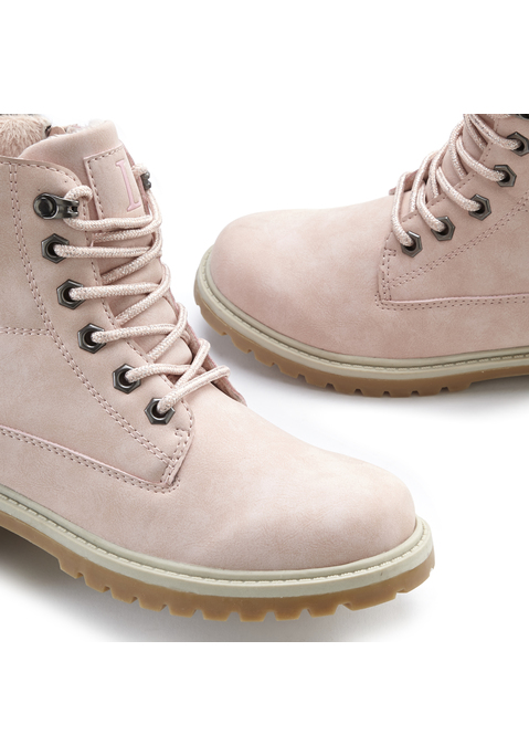 Bild: Stiefelette von LASCANA: Stiefelette zum Schnüren von LASCANA. Aus wasserabweisendem Material, wasserabweisende Comfortex-Klimamembrane. Obermaterial aus Lederimitat und Fleece. Futter und Decksohle aus Polyester. Laufsohle aus Synthetik.