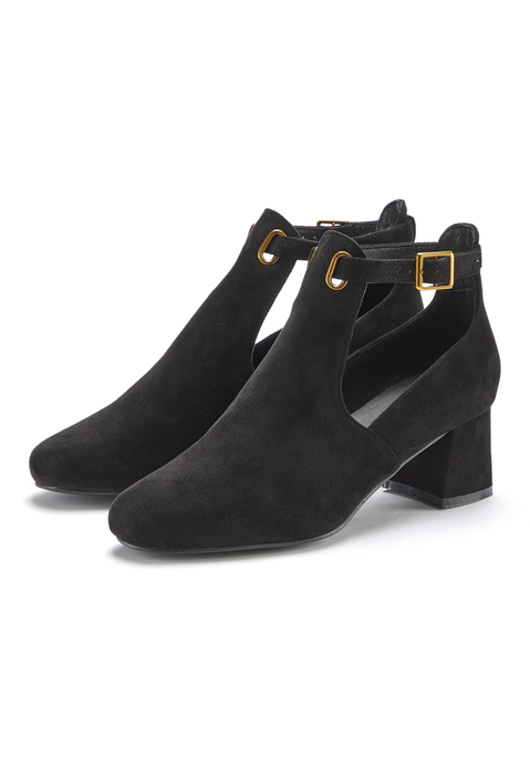Bild: Stiefelette von LASCANA: Stiefelette VEGAN von LASCANA. Absatzhöhe ca. 5 cm. Obermaterial aus Microfaser. Futter und Decksohle aus Lederimitat. Laufsohle aus Synthetik.
