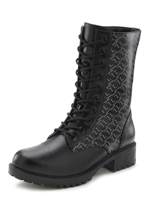 Bild: Stiefelette von LASCANA: Stiefelette mit Druck VEGAN von LASCANA. Obermaterial aus Lederimitat. Futter und Decksohle aus Textil. Laufsohle aus Synthetik.