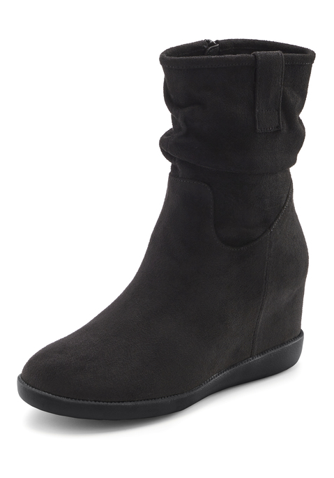 Bild: Stiefelette von LASCANA: Absatzhöhe ca. 7 cm. Obermaterial aus Microfaser. Futter aus Textil. Decksohle aus Lederimitat. Laufsohle aus Synthetik.