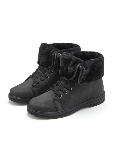 Bild: Stiefelette von LASCANA: VEGAN. Obermaterial aus Lederimitat. Futter und Decksohle aus Textil. Laufsohle aus Synthetik.