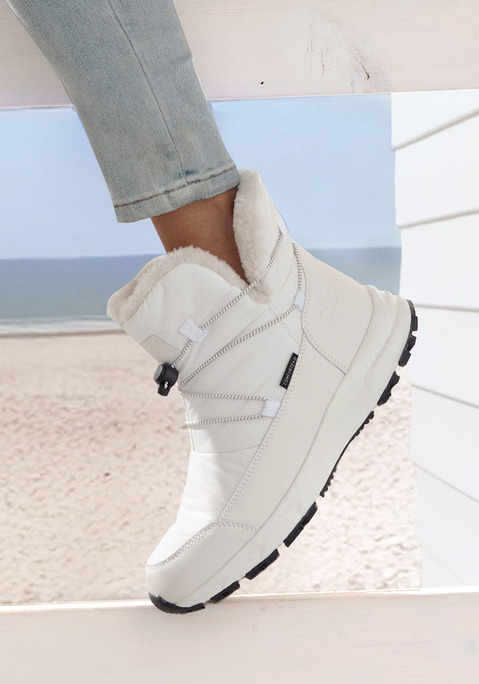 Bild: Stiefelette von LASCANA: Warme Stiefelette von Lascana. Besonderheit: die wasserabweisende COMFORTEX-Klimamembran. Perfekte Passform dank herausnehmbarer Innensohle, geeignet für lose Einlagen. Aus windabweisendem Stoff mit kuscheligem Futter zum Reinschlüpfen.