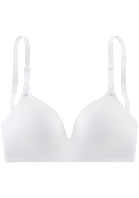Bild: Still-BH von LASCANA: Hübscher Still-BH ohne Bügel. Mit nahtlos vorgeformten, leicht wattierten Cups - nichts zeichnet sich ab. Cups einzeln aufhakbar dank praktischer Still Clips an den Trägern. Individuell verstellbare Träger sowie Rückenverschluss. Mit Liebe & Leidenschaft in Hamburg kreiert. Aus 68% Polyamid, 16% Elasthan, 16% Polyester.