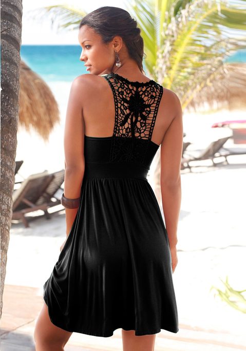 Strandkleid- schwarz von LASCANA - LASCANA