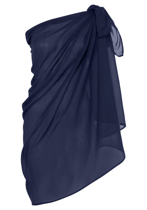 Bild: Strandrock von LASCANA: Pareo, in schlichtem Design zum individuellen Knoten. Aus 100% Polyester.