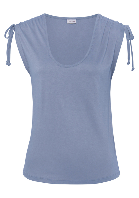 LASCANA Strandtop Damen hellblau Gr.36/38