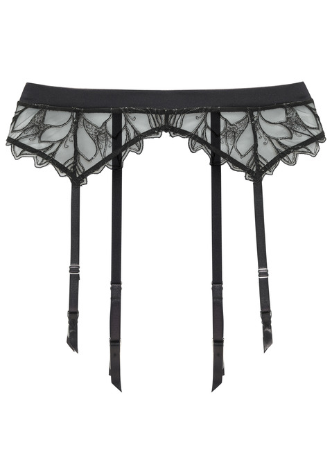 Bild: Strapsgürtel von LASCANA: Verführerischer Strapsgürtel aus transparenter Spitze mit hübschen Glitzerdetails. Elastischer Bund für einen zuverlässigen Halt. Individuell verstellbaren Haken- und Ösenverschluss. Passende BH's und Unterteile aus der gleichen Serie erhältlich. Mit Liebe & Leidenschaft in Hamburg kreiert. Obermaterial: 67% Polyester, 27% Polyamid, 6% Elasthan.