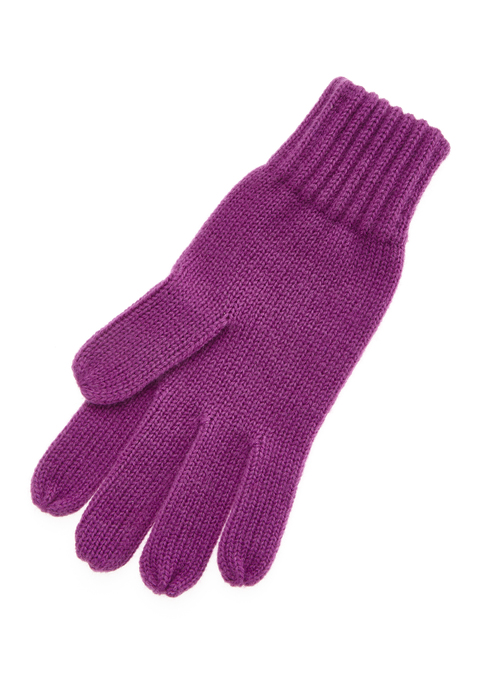 LASCANA Strickhandschuhe Damen beere Gr.