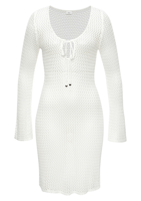 Bild: Strickkleid von LASCANA: Schönes Strickkleid mit langen Ärmeln von s.Oliver. Das lockere Strickmuster sorgt für ein bequemes Tragegefühl. Mit modischem Rundhalsausschnitt und einem geradem Saumabschluss für klassischen Stil. Angenehm weicher Strick aus Baumwolle.