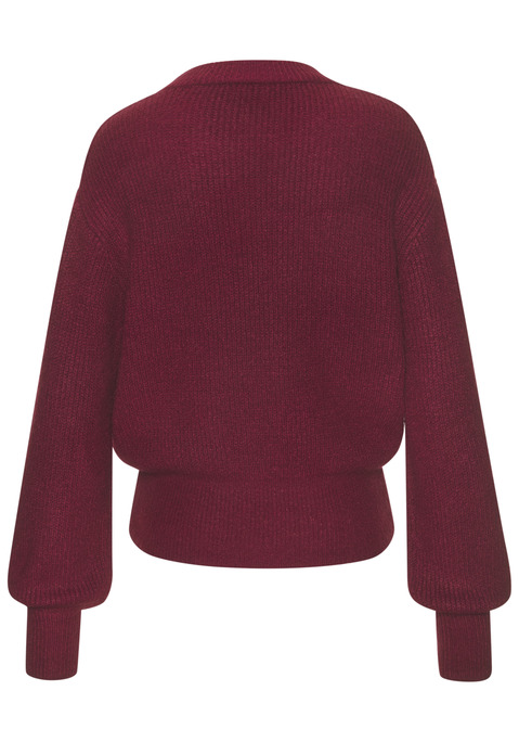 Bild: Strickpullover von LASCANA: Strickpullover von Lascana. Lange, locker geschnittene Ärmel. Rundhalsausschnitt. Breite Rippbündchen. Lockere Passform. Kuschelige, elastische Strickware.