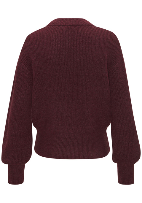 Bild: Strickpullover von LASCANA: Strickpullover von Lascana. Lange, locker geschnittene Ärmel. Rundhalsausschnitt. Breite Rippbündchen. Lockere Passform.  Schön für Casual Looks. Kuschelige, elastische Strickware.