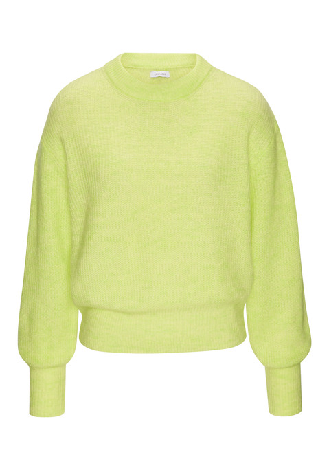 Bild: Strickpullover von LASCANA: Strickpullover von Lascana. Lange, locker geschnittene Ärmel. Rundhalsausschnitt. Breite Rippbündchen. Lockere Passform. Kuschelige, elastische Strickware.