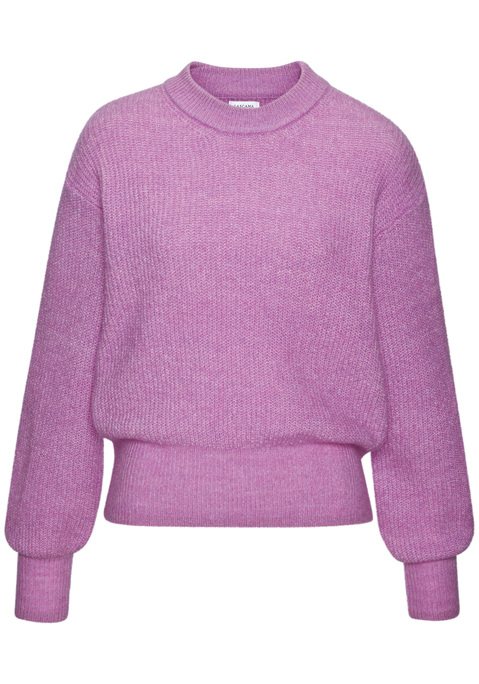 Bild: Strickpullover von LASCANA: Strickpullover von Lascana. Lange, locker geschnittene Ärmel. Rundhalsausschnitt. Breite Rippbündchen. Lockere Passform.  Schön für Casual Looks. Kuschelige, elastische Strickware.