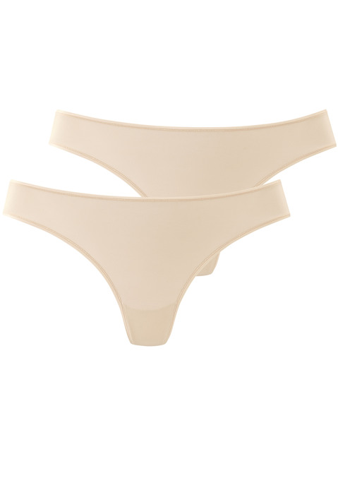 Bild: String von LASCANA: String von Lascana im praktischen 2er-Pack. Flache, elastische Saumkanten. Sitzt wie eine zweite Haut. Angenehme Qualität mit weichem Griff.
