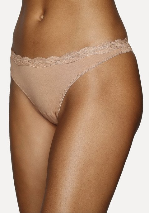 LASCANA String Damen beige Gr.32/34