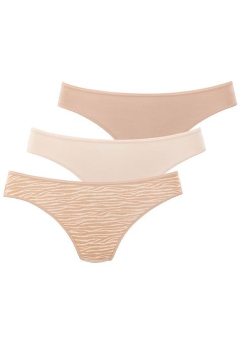 Bild: String von LASCANA: Lascana Strings im 3er-Pack. Mit flachen, elastischen Abschlüssen für eine bequeme Passform. Aus weicher, anschmiegsamer Modal-Qualität.