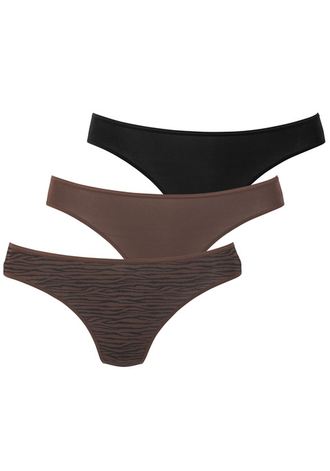 Bild: String von LASCANA: Lascana Strings im 3er-Pack. Mit flachen, elastischen Abschlüssen für eine bequeme Passform. Aus weicher, anschmiegsamer Modal-Qualität.