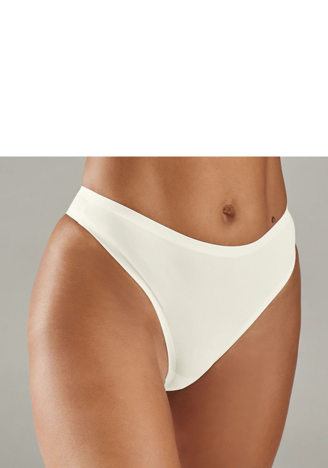 Bild: String von LASCANA: String mit eingearbeiteten Baumwollzwickel und flachen Kanten. Stretchiges Material für tollen Komfort. Mit passendem BH aus der gleichen Serie. Aus 77% Polyamid, 23% Elasthan.