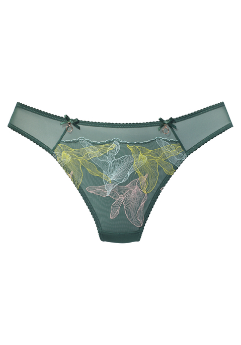 Bild: String von LASCANA: Extravaganter String mit dekorativen Schleifen und Accessoires vorne seitlich. Aus Mesh mit hauchzarter Stickerei verziert. Mit eingearbeitetem Baumwollzwickel. Passender BH aus der gleichen Serie erhältlich. Mit Liebe & Leidenschaft in Hamburg kreiert. Transparente Unterwäsche Damen. Reizwäsche. Verführerische Dessous. Spitzen-Dessous. Romantische Dessous. Verspielte Dessous. Aus 50% Polyamid, 30% Polyester, 20% Elasthan.