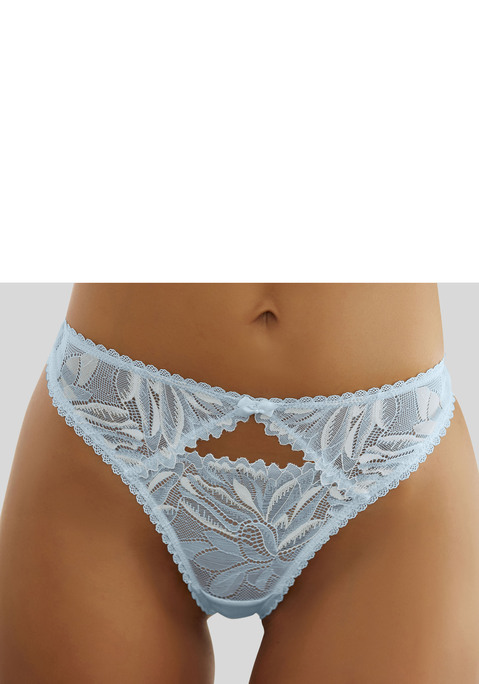 Bild: String von LASCANA: Femininer String aus einzigartiger Spitze. Mit feiner Spitzenborte, Zierschleife und Cut-Out vorn. Mit eingearbeitetem Baumwollzwickel. Passende BH's aus der gleichen Serie erhältlich. Dessous mit Liebe & Leidenschaft in Hamburg kreiert. Obermaterial: 90% Polyamid, 10% Elasthan.