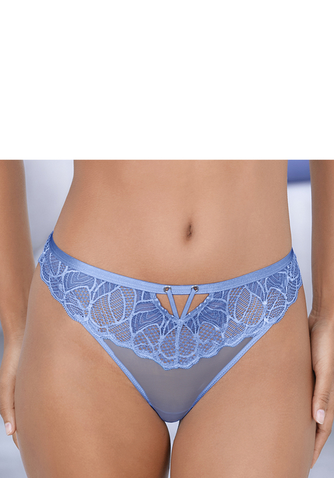 Bild: String von LASCANA: Sorgt für den perfekten Sitz und für ein optisches Highlight! Der schicke String von Lascana begeistert mit seiner elastischen Spitze, die deinen Po in einen sexy Rahmen setzt. Dabei wirkt der leicht transparente Look sehr verführerisch. Ganz raffiniert unterstreicht die kleine Schnürung an der Vorderseite das feminine Design des Höschens. Der Tragekomfort wird durch einen eingenähten Baumwollzwickel gesichert. Der Slip gibt dir den ganzen Tag ein gutes Gefühl auf der Haut. Mit seinen aufregenden Details wird der String für dich schnell zum neuen Lieblingsstück, das deine Reize super zur Geltung bringt. Aus 84% Polyamid, 16% Elasthan