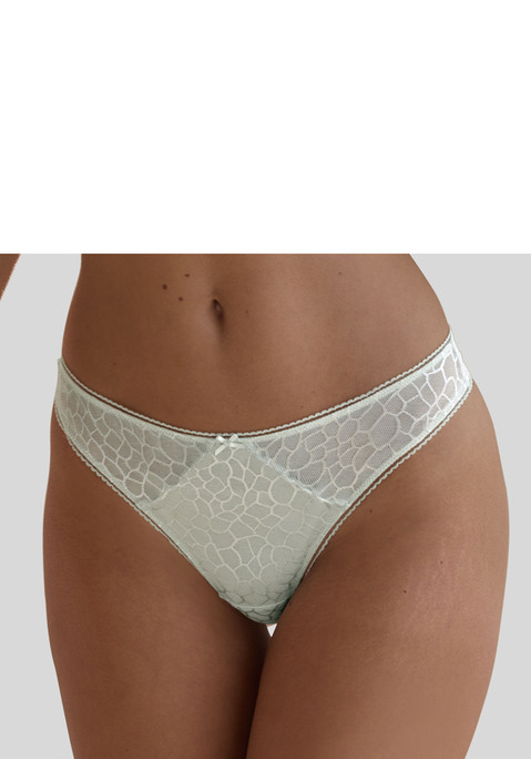 Bild: String von LASCANA: Klassischer String mit feiner Zierschleife in der vorderen Mitte. Vorne aus modischem , leicht schimmerndem Netz-Muster. Mit eingearbeitetem Baumwollzwickel. Passender BH aus der gleichen Serie erhältlich. Mit Liebe & Leidenschaft in Hamburg kreiert. Obermaterial: 89% Polyamid, 11% Elasthan.