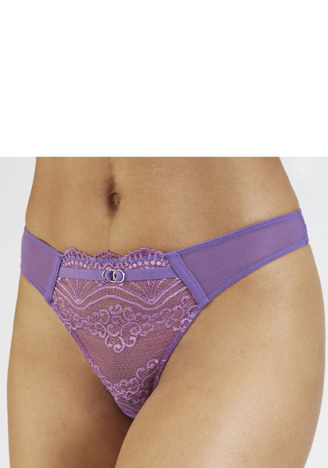 Bild: String von LASCANA: Sexy String aus transparenter Netzware und hinten mit Cut-Outs und Ring. Mit eingearbeitetem Baumwollzwickel. Mit passendem BH aus der gleichen Serie erhältlich . Aus 90% Polyamid, 10% Elasthan.