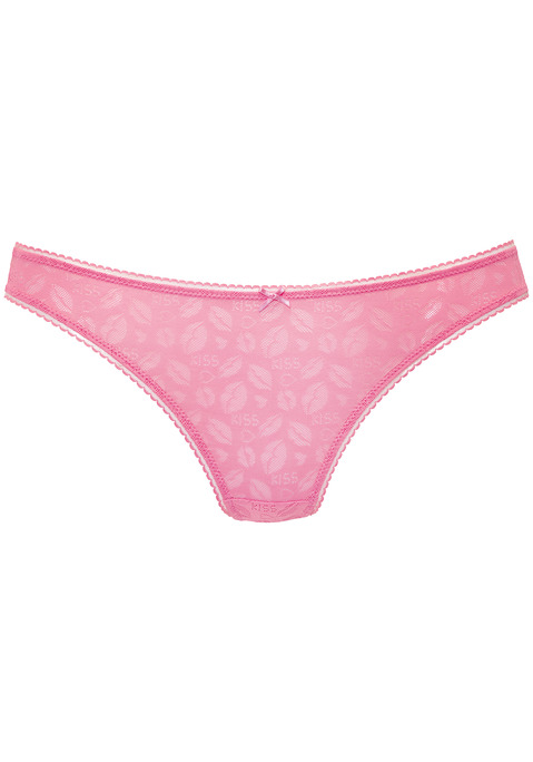 Bild: String von LASCANA: Sexy String mit feiner Zierschleife vorne mittig. Rundherum aus flacher Spitze in Kussmund-Optik. Mit eingearbeitetem Baumwollzwickel. Passender BH aus der gleichen Serie erhältlich. Mit Liebe & Leidenschaft in Hamburg kreiert. Aus 77% Polyamid, 23% Elasthan.