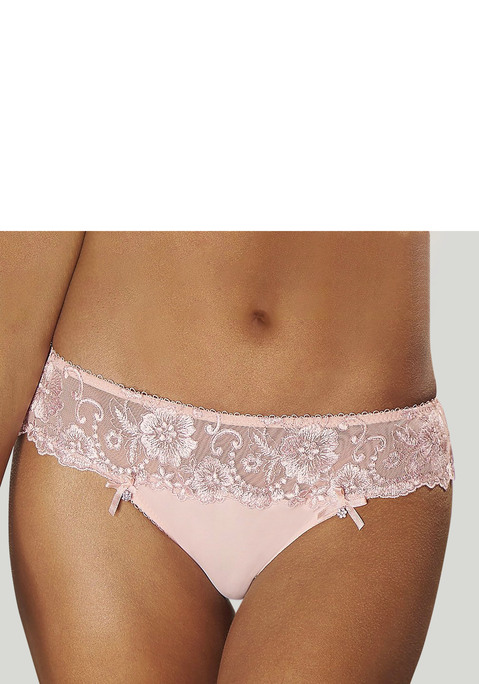 Bild: String von LASCANA: LASCANA: String mit Spitzenband rundherum. Mit Baumwollzwickel. Dessous aus 80% Polyamid, 12% Polyester, 8% Elasthan.