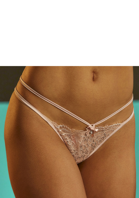 String von LASCANA in puder-silberfarben
