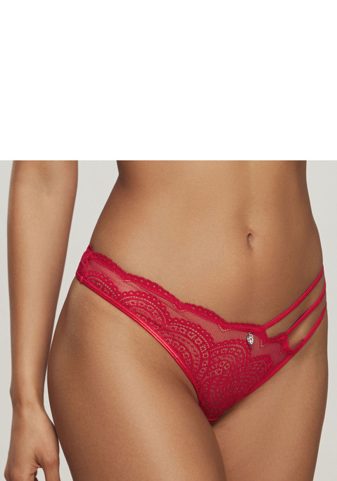 Bild: String von LASCANA: Femininer String aus dezent transparenter Spitze. Verführerische Bänder-Optik an der Seite. Mit eingearbeitetem Baumwollzwickel. Passender BH aus der gleichen Serie erhältlich. Mit Liebe & Leidenschaft in Hamburg kreiert.