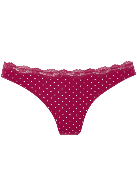 Bild: String von LASCANA: Lascana Strings im 3er-Pack. Mit zarter Spitze am Taillenbündchen. Flache Einfassungen an den Beinausschnitten. Aus weicher Baumwoll-Stretch-Qualität.