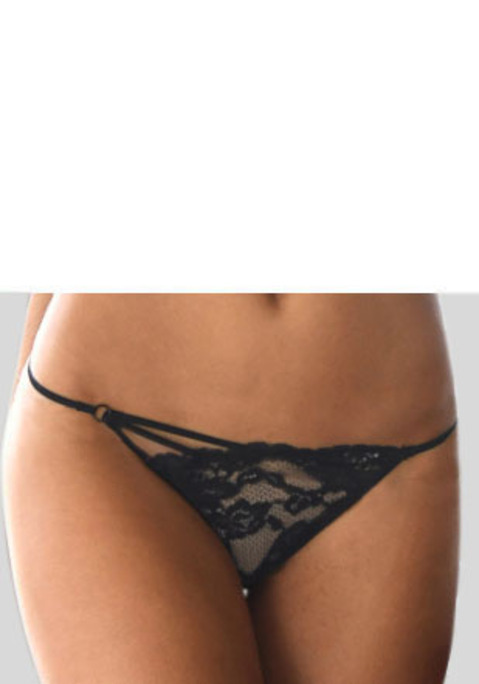 Bild: String von LASCANA: Sexy Spitzenstring. Transparente Spitze vorne. Bändchen-Detail seitlich. Mit Baumwollzwickel. Aus 88% Polyamid, 12% Elasthan.