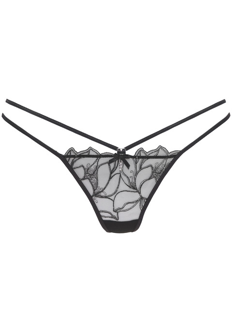 Bild: String von LASCANA: Verführerischer String mit feiner Zierschleife und hübschem Glitzeraccessoire. Mit schimmernder Spitze und aufregender Bänder-Optik. Mit eingearbeitetem Baumwollzwickel. Passende BHs aus der gleichen Serie erhältlich. Mit Liebe & Leidenschaft in Hamburg kreiert. Obermaterial: 76% Polyester, 18% Polyamid, 6% Elasthan.