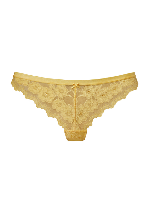 Bild: String von LASCANA: Verführerischer String aus zarter, elastischer Jacquardspitze. Mit leicht glänzendem Bund und feiner Zierschleife in der vorderen Mitte. Mit eingearbeitetem Baumwollzwickel. Passende BHs aus der gleichen Serie erhältlich. Mit Spitze, die anteilig recyceltes Polyamid enthält. Aus 85% Polyamid, 10% Elasthan, 5% Polyester.