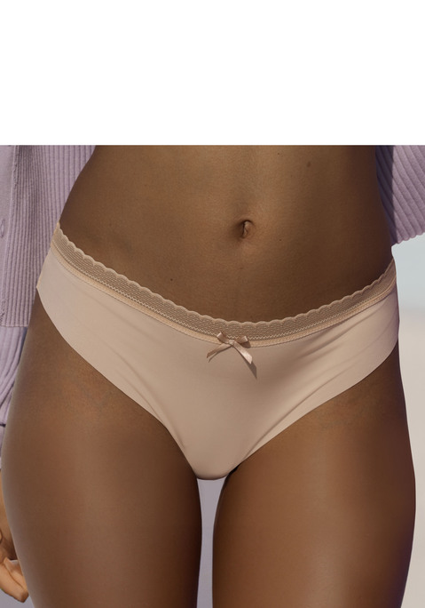Bild: String von LASCANA: Modischer String SEAMLESS mit nahtloser Verarbeitung. Aus einem weichen, anschmiegsamen Microtouch-Material. Mit hübschem Spitzenbund und feiner Zierschleife vorne mittig. Passende BHs aus der gleichen Serie erhältlich. Mit Liebe & Leidenschaft in Hamburg kreiert. Aus 65% Polyamid, 35% Elasthan.