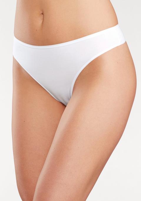 Bild: String von LASCANA: Lascana Strings im 3er-Pack. Mit flachen, elastischen Abschlüssen für eine bequeme Passform. Aus weicher, anschmiegsamer Modal-Qualität.