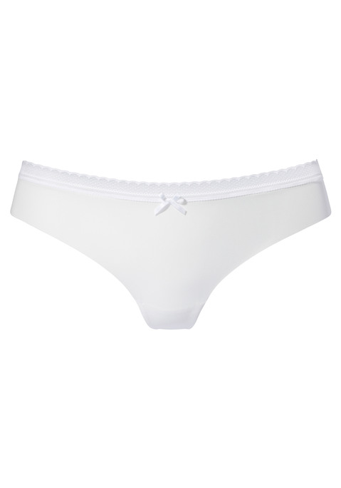 Bild: String von LASCANA: Modischer String SEAMLESS mit nahtloser Verarbeitung. Aus einem weichen, anschmiegsamen Microtouch-Material. Mit hübschem Spitzenbund und feiner Zierschleife vorne mittig. Passende BHs aus der gleichen Serie erhältlich. Mit Liebe & Leidenschaft in Hamburg kreiert. Aus 65% Polyamid, 35% Elasthan.