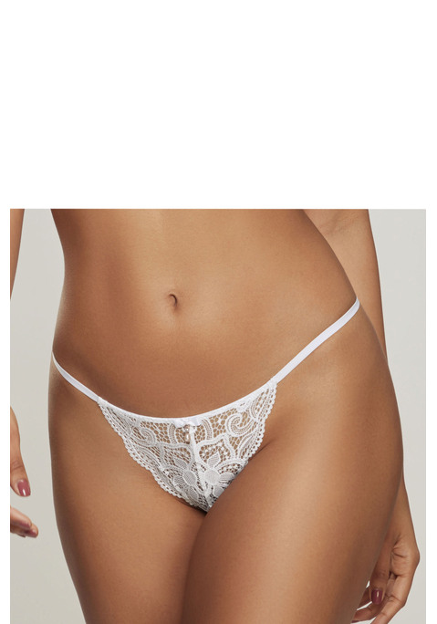Bild: String von LASCANA: Femininer String aus feiner, floraler Spitze. Feines Perlenasseccoire mit Zierschleife in der vorderen Mitte. Mit eingearbeitetem Baumwollzwickel. Passende BH's aus der gleichen Serie erhältlich. Mit Liebe & Leidenschaft in Hamburg kreiert. Obermaterial: 90% Polyamid, 10% Elasthan.