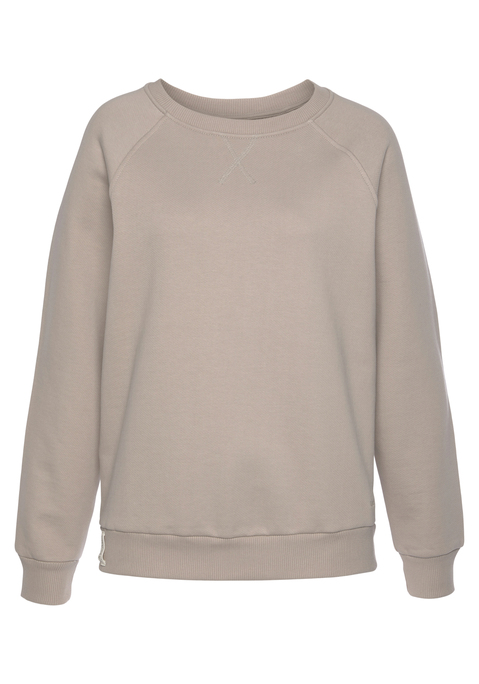 LASCANA Sweatshirt Damen hellbraun Gr.44/46