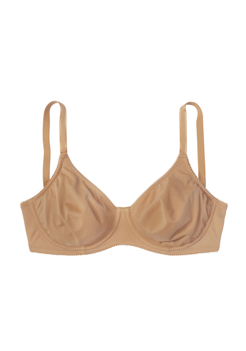 Bild: T-Shirt-BH von LASCANA: T-Shirt-BH mit Bügel und ungefütterte, nahtlos vorgeformte Cups. Flache und weiche Kantenverarbeitung für höchsten Tragekomfort. Aus hochwertiger Microfaser in TACTEL®-Qualität. Elastikträger wachsen in der Breite mit, sodass der BH in jeder Größe optimalen Halt bietet. Träger und Rückenverschluss sind verstellbar. Aus 80% Polyamid (TACTEL®), 20% Elasthan (LYCRA®). BHs sind nicht trocknergeeignet, da die Versteller und Ringe durch die Hitze beschädigt werden und brechen.