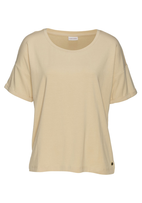 T-Shirt von LASCANA in latte macchiato