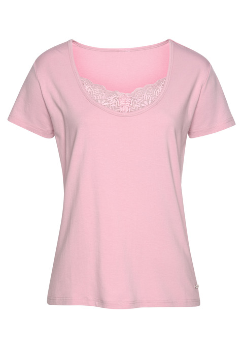 LASCANA Damen T-Shirt rosa Gr.40/42