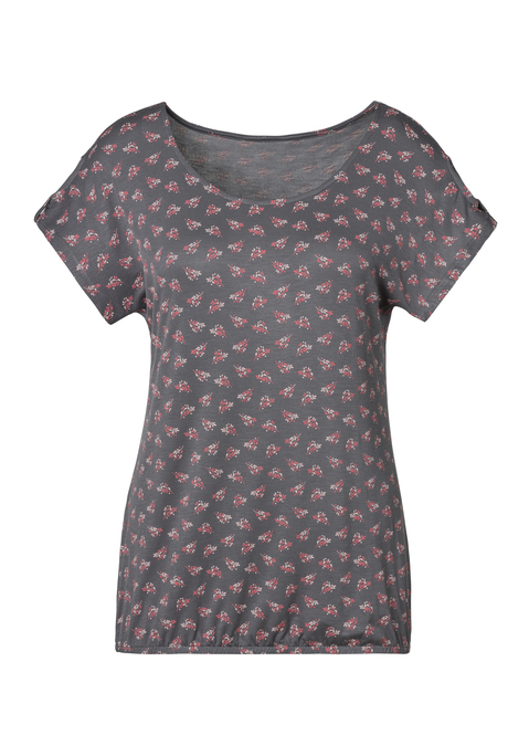 Bild: T-Shirt von LASCANA: Lascana Shirts im 2er-Pack. Mit kleinem Knotendetail und Cut Out am Ärmel. Gummizug am Bund für eine lässige Passform. Weich fließende Viskose-Qualität mit Elasthan.