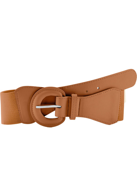 Bild: Taillengürtel von LASCANA: Elastischer Taillengürtel von LASCANA. Aus Textil und Lederimitat. Breite 6cm.