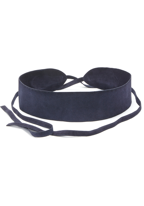 Bild: Taillengürtel von LASCANA: Taillengürtel aus Leder von LASCANA. Zum Binden. Aus Veloursleder. Breite 8 cm. Längen:  Gr.S 65cm, Gr.M 75cm, Gr.L 85cm + 80cm Band je Seite.